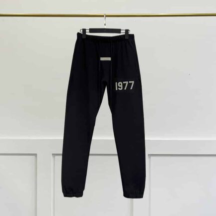 Essentials Black 1977 Sweatpants